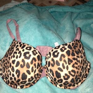 Pink leopard print 36 DD Bra
